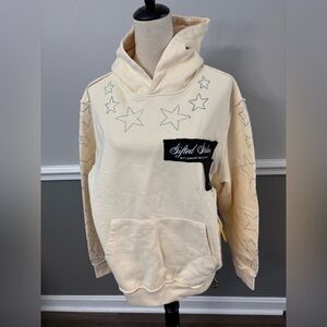 GFTD LA Cream Star Hoodie New